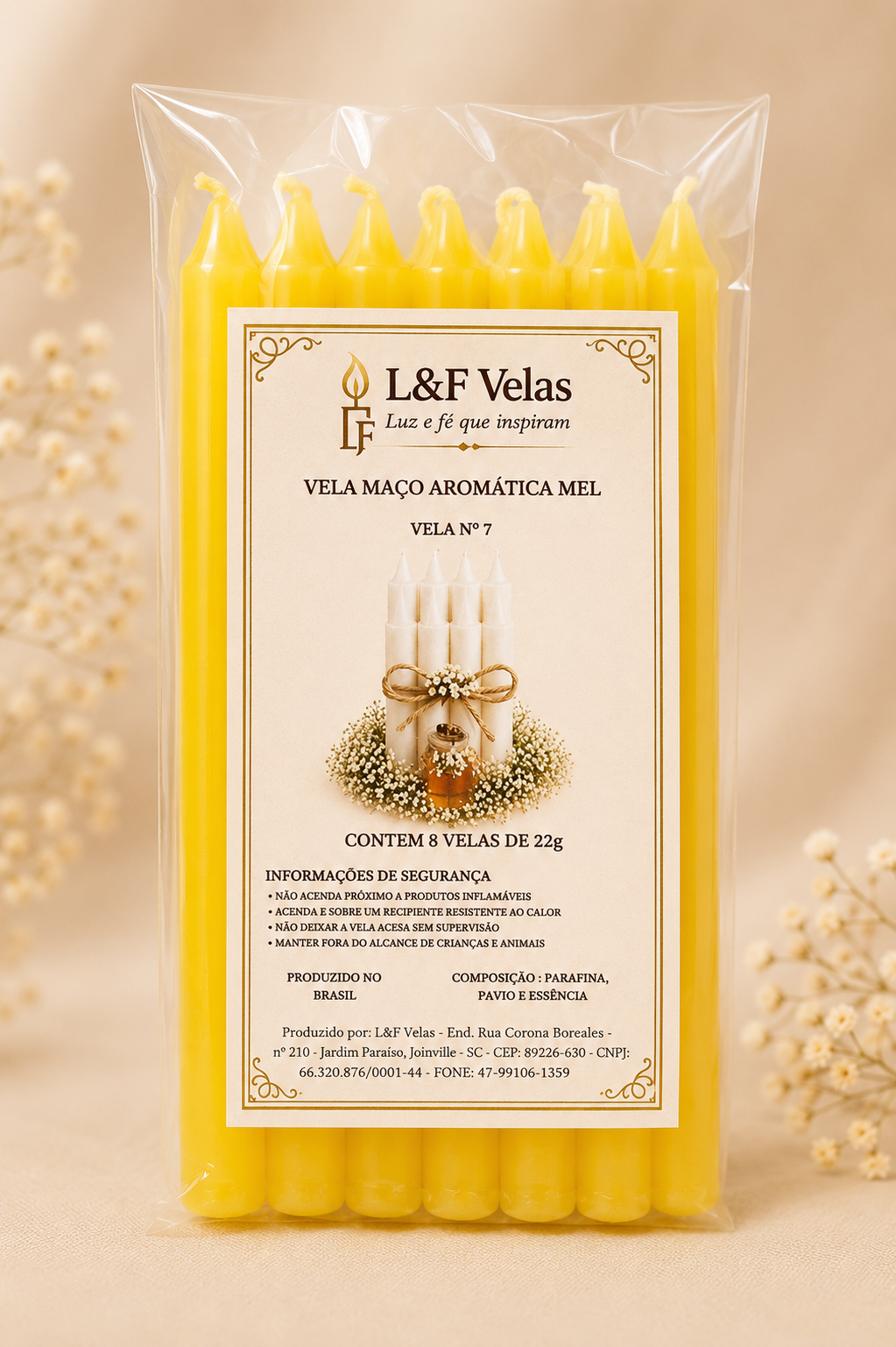 VELA  22G MAÇO MEL