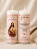 VELA  250G VOTIVA BRANCA SANTOS DE DEVOÇÃO