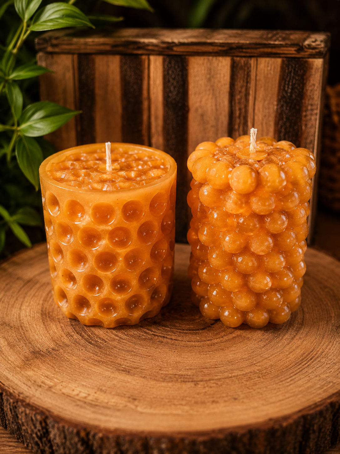 VELA DECORATIVA E AROMA MEL E CANELA