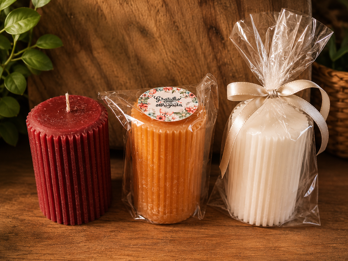 VELA DECORATIVA E AROMA MEL E CANELA